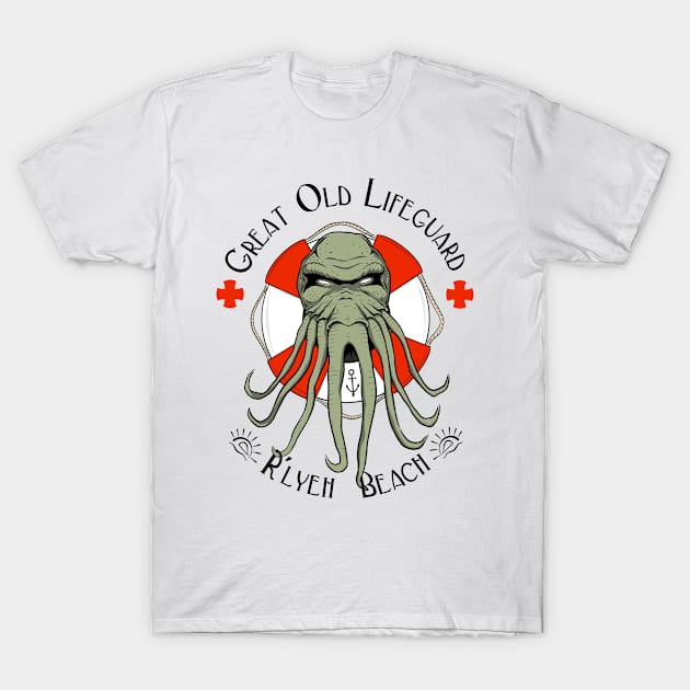 Great Old Lifeguard - light background T-Shirt by ditoons